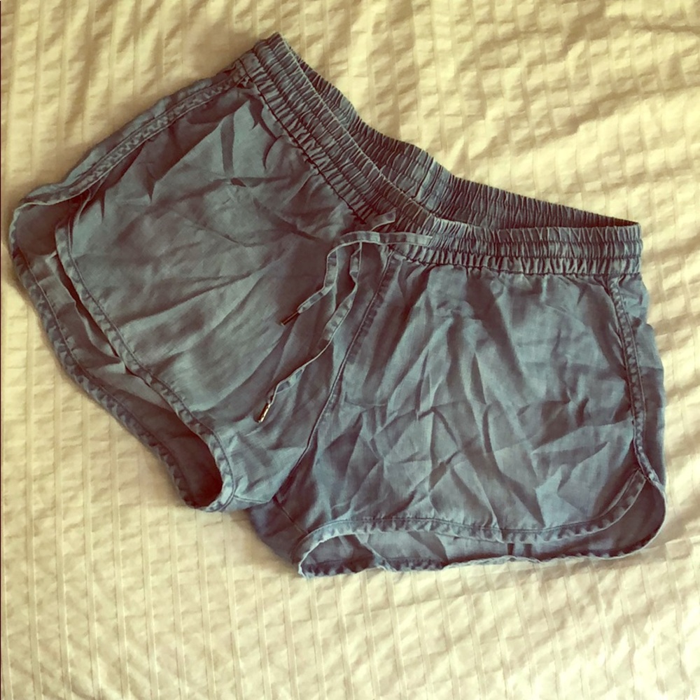 Denim Track Shorts